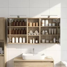    Fürdőszobai Szekrény Szett 3 pcs 116 x 16 x 62,5 cm Faanyag