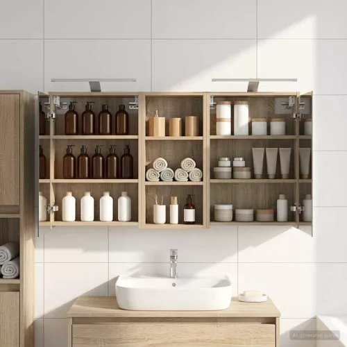  Fürdőszobai Szekrény Szett 3 pcs 116 x 16 x 62,5 cm Faanyag