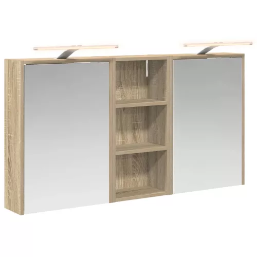  Fürdőszobai Szekrény Szett 3 pcs 116 x 16 x 62,5 cm Faanyag