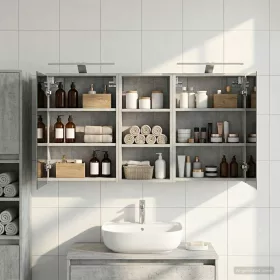    Fürdőszobai Szekrény Szett 3 pcs 116 x 16 x 62,5 cm Faanyag