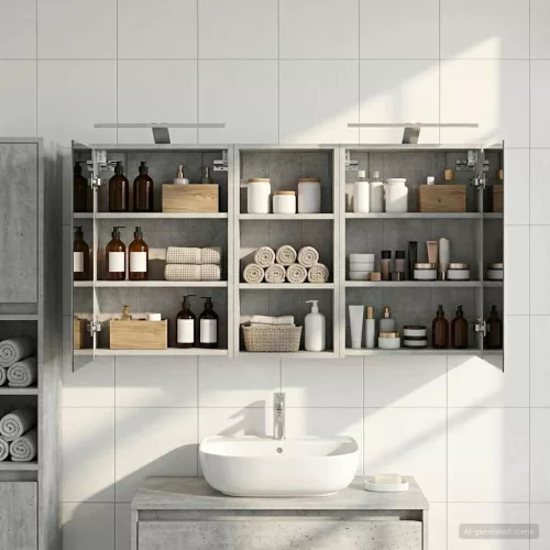  Fürdőszobai Szekrény Szett 3 pcs 116 x 16 x 62,5 cm Faanyag