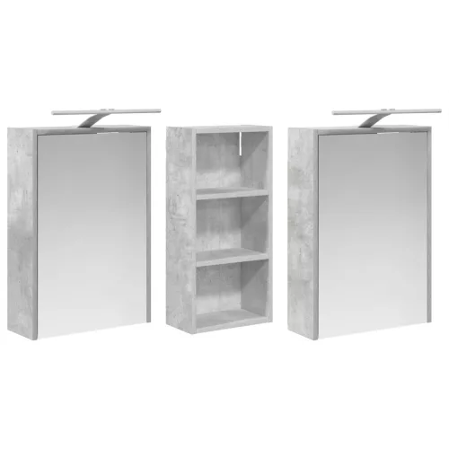  Fürdőszobai Szekrény Szett 3 pcs 116 x 16 x 62,5 cm Faanyag