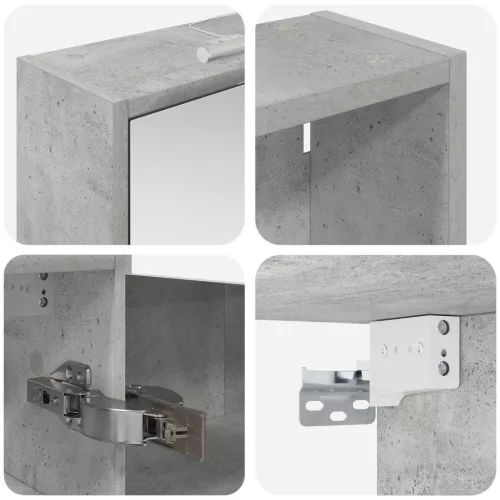  Fürdőszobai Szekrény Szett 3 pcs 116 x 16 x 62,5 cm Faanyag