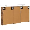  Fürdőszobai Szekrény Szett 3 pcs 116 x 16 x 62,5 cm Faanyag