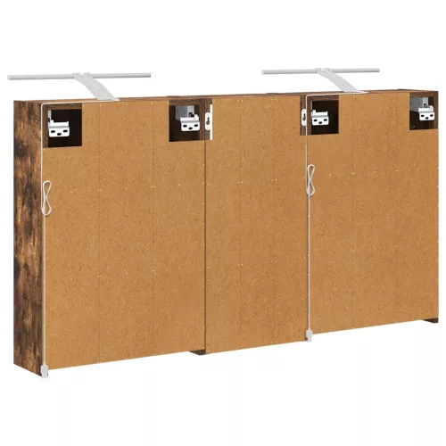  Fürdőszobai Szekrény Szett 3 pcs 116 x 16 x 62,5 cm Faanyag