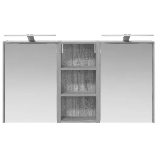  Fürdőszobai Szekrény Szett 3 pcs 116 x 16 x 62,5 cm Faanyag