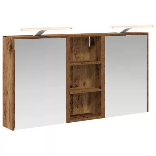  Fürdőszobai Szekrény Szett 3 pcs 116 x 16 x 62,5 cm Faanyag