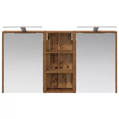  Fürdőszobai Szekrény Szett 3 pcs 116 x 16 x 62,5 cm Faanyag