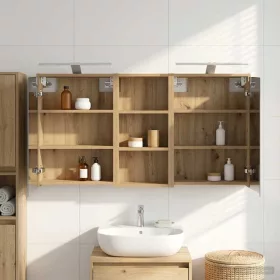    Fürdőszobai Szekrény Szett 3 pcs 116 x 16 x 62,5 cm Faanyag