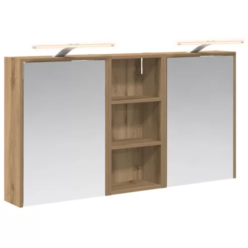  Fürdőszobai Szekrény Szett 3 pcs 116 x 16 x 62,5 cm Faanyag