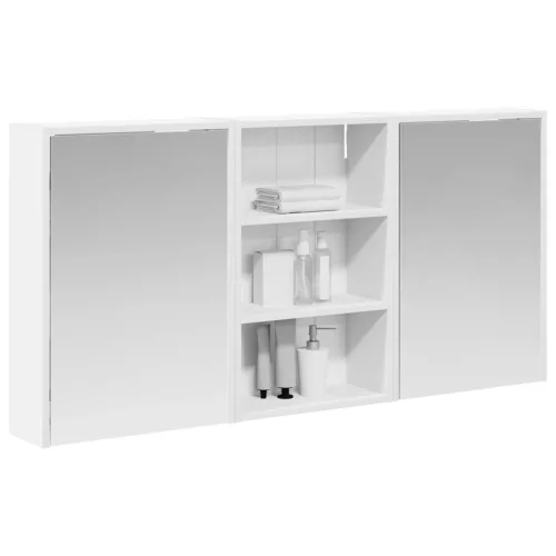  Fürdőszobai Szekrény Szett 3 pcs 126 x 16 x 62.5 cm Faanyag