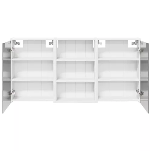  Fürdőszobai Szekrény Szett 3 pcs 126 x 16 x 62.5 cm Faanyag