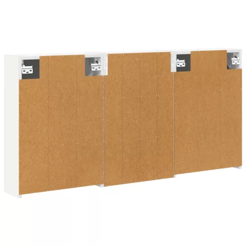  Fürdőszobai Szekrény Szett 3 pcs 126 x 16 x 62.5 cm Faanyag