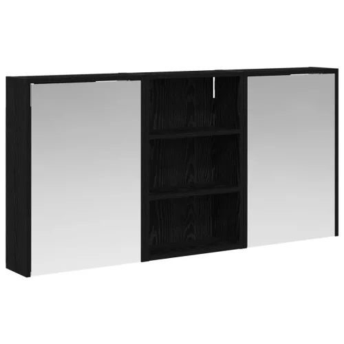  Fürdőszobai Szekrény Szett 3 pcs 126 x 16 x 62.5 cm Faanyag