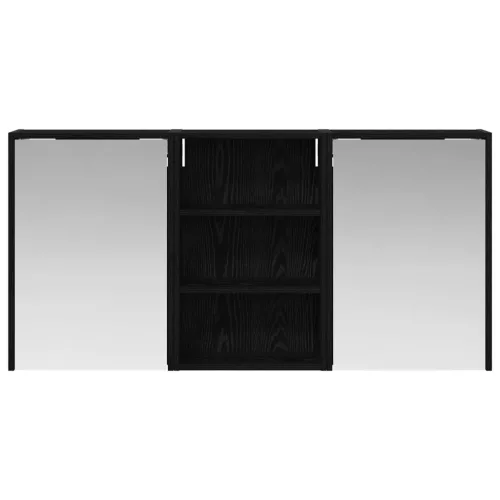  Fürdőszobai Szekrény Szett 3 pcs 126 x 16 x 62.5 cm Faanyag