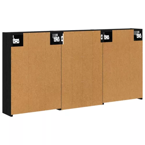  Fürdőszobai Szekrény Szett 3 pcs 126 x 16 x 62.5 cm Faanyag