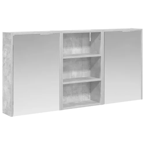  Fürdőszobai Szekrény Szett 3 pcs 126 x 16 x 62.5 cm Faanyag