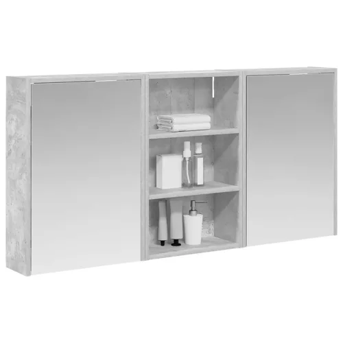  Fürdőszobai Szekrény Szett 3 pcs 126 x 16 x 62.5 cm Faanyag