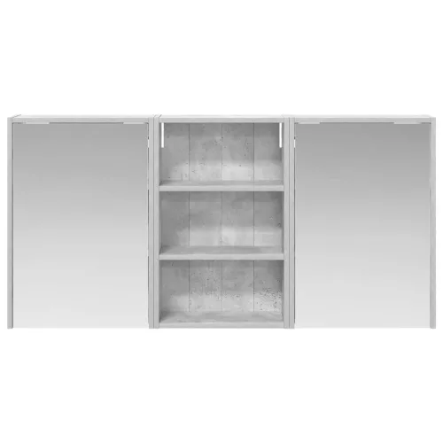  Fürdőszobai Szekrény Szett 3 pcs 126 x 16 x 62.5 cm Faanyag