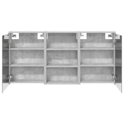  Fürdőszobai Szekrény Szett 3 pcs 126 x 16 x 62.5 cm Faanyag