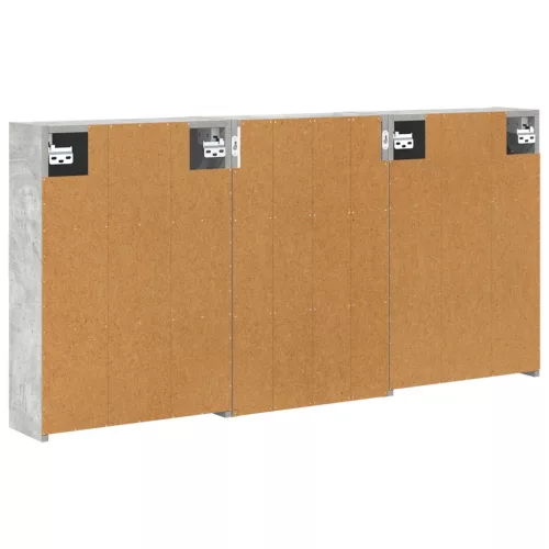  Fürdőszobai Szekrény Szett 3 pcs 126 x 16 x 62.5 cm Faanyag