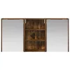  Fürdőszobai Szekrény Szett 3 pcs 126 x 16 x 62.5 cm Faanyag