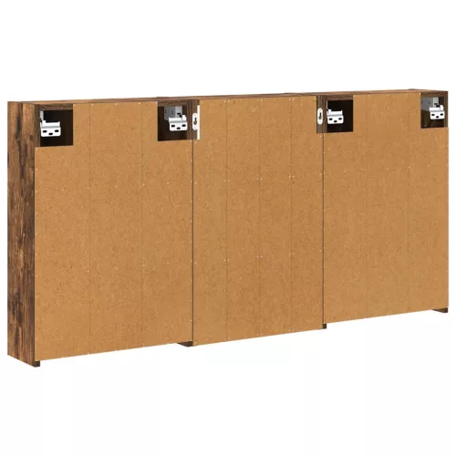  Fürdőszobai Szekrény Szett 3 pcs 126 x 16 x 62.5 cm Faanyag