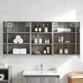    Fürdőszobai Szekrény Szett 3 pcs 126 x 16 x 62.5 cm Faanyag