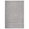  világosszürke csúszásmentes bozontos szőnyeg 120 x 170 cm