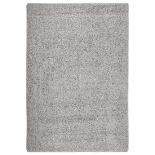  világosszürke csúszásmentes bozontos szőnyeg 120 x 170 cm