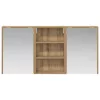  Fürdőszobai Szekrény Szett 3 pcs 126 x 16 x 62.5 cm Faanyag