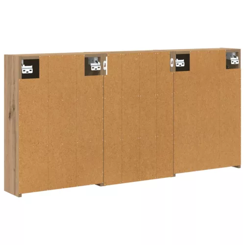  Fürdőszobai Szekrény Szett 3 pcs 126 x 16 x 62.5 cm Faanyag