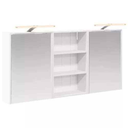  Fürdőszobai Szekrény Szett 3 pcs 126 x 16 x 62.5 cm Faanyag