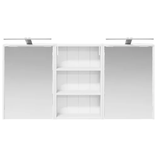  Fürdőszobai Szekrény Szett 3 pcs 126 x 16 x 62.5 cm Faanyag