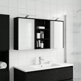    Fürdőszobai Szekrény Szett 3 pcs 126 x 16 x 62.5 cm Faanyag