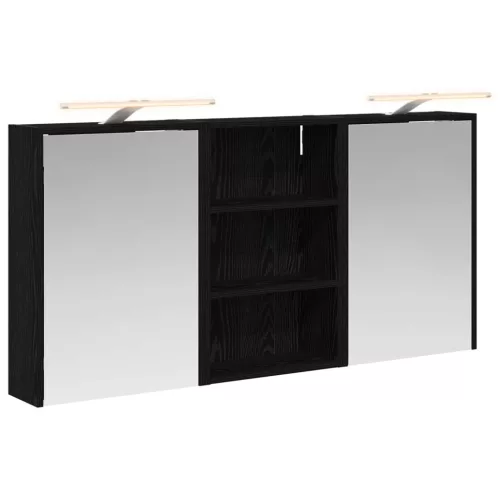  Fürdőszobai Szekrény Szett 3 pcs 126 x 16 x 62.5 cm Faanyag