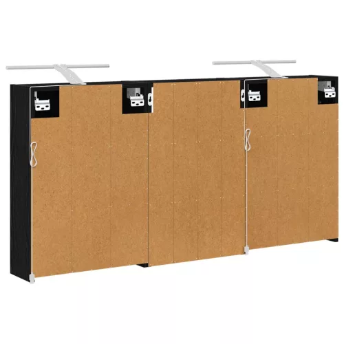  Fürdőszobai Szekrény Szett 3 pcs 126 x 16 x 62.5 cm Faanyag