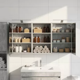    Fürdőszobai Szekrény Szett 3 pcs 126 x 16 x 62.5 cm Faanyag