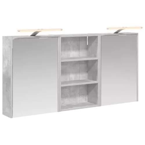  Fürdőszobai Szekrény Szett 3 pcs 126 x 16 x 62.5 cm Faanyag