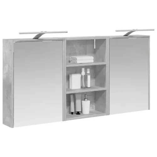  Fürdőszobai Szekrény Szett 3 pcs 126 x 16 x 62.5 cm Faanyag