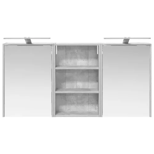  Fürdőszobai Szekrény Szett 3 pcs 126 x 16 x 62.5 cm Faanyag