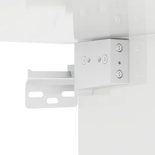  Fürdőszoba bútor szett fiókkal 3 pcs Magas Fényű Fehér Faanyag