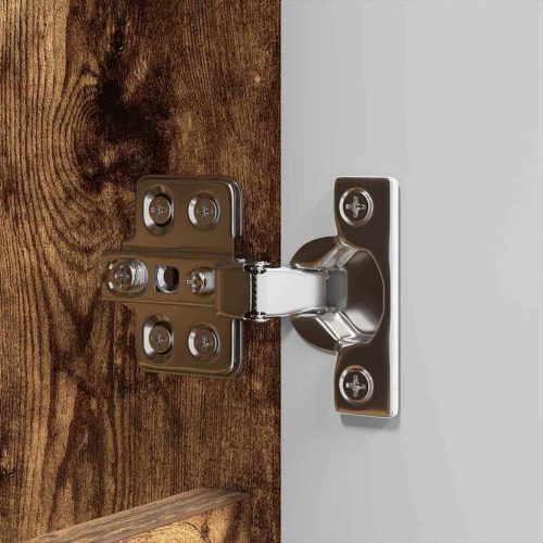  Fürdőszoba bútor szett fiókkal 3 pcs Füstölt tölgy Faanyag