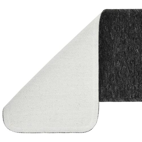  15 db antracit négyszögű csúszásmentes lépcsőszőnyeg 60 x 25 cm