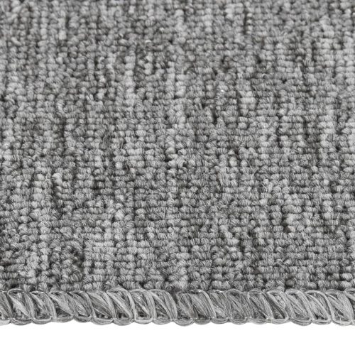  15 db szürke négyszögű csúszásmentes lépcsőszőnyeg 75 x 20 cm