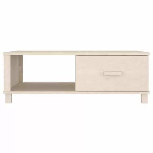  HAMAR mézbarna tömör fenyőfa dohányzóasztal 100 x 55 x 35 cm