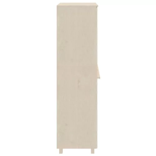  HAMAR mézbarna tömör fenyőfa gardrób 89 x 50 x 180 cm