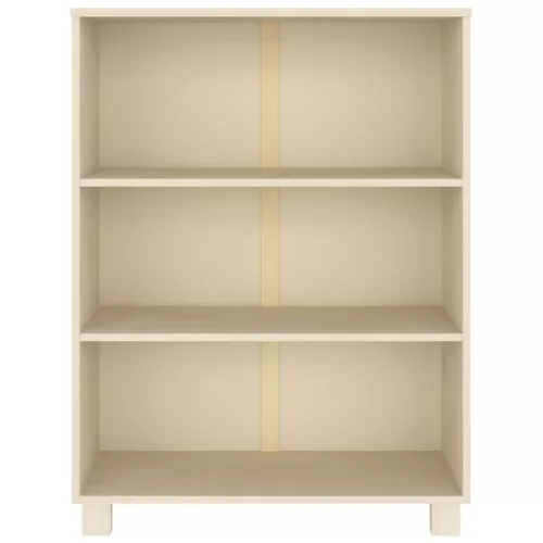  HAMAR mézbarna tömör fenyőfa könyvszekrény 85 x 35 x 112 cm