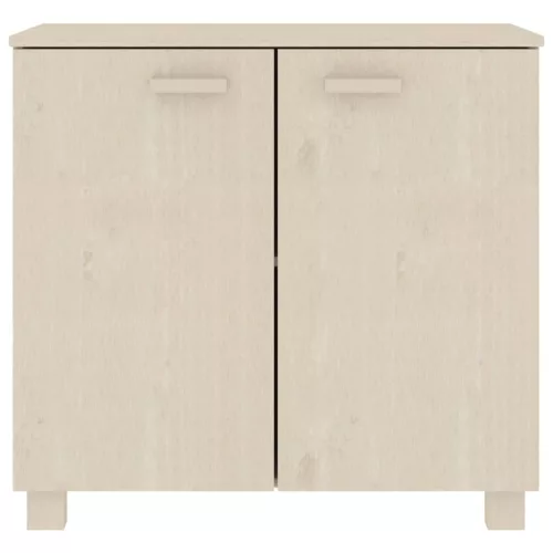  HAMAR mézbarna tömör fenyőfa tálalószekrény 85 x 35 x 80 cm