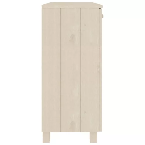  HAMAR mézbarna tömör fenyőfa tálalószekrény 85 x 35 x 80 cm